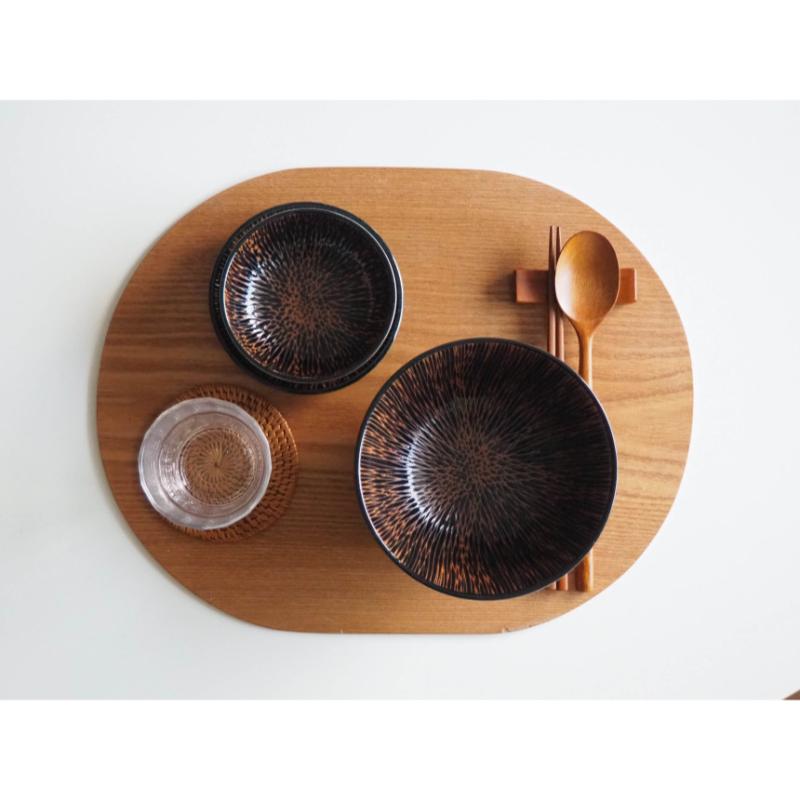 Bymino - Zen Series Zen Black Round Small Noodle Bowl 15.8cm