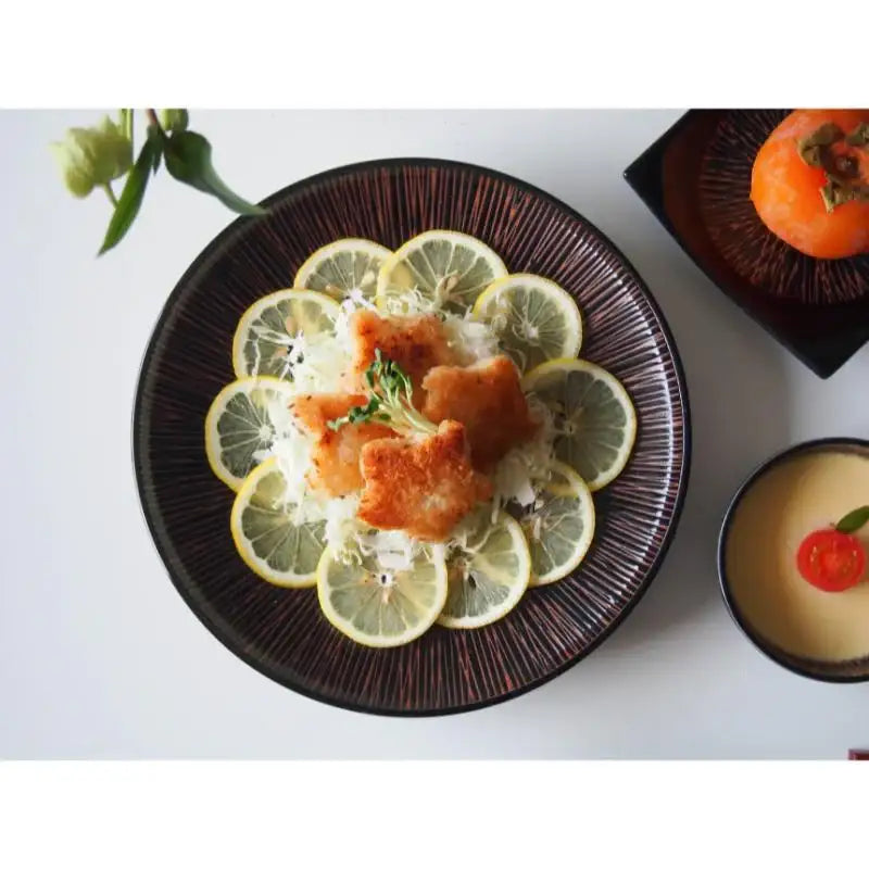 Bymino - Zen Series Black Round Steak Plate 25.5cm - Bymino - Kitchenware - Harumio