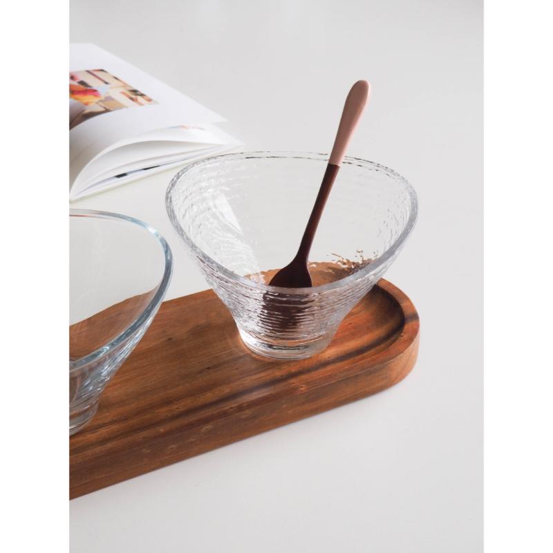 Bymino - France Arcoroc Home Café Triangle Glass Ice Cream Bowl