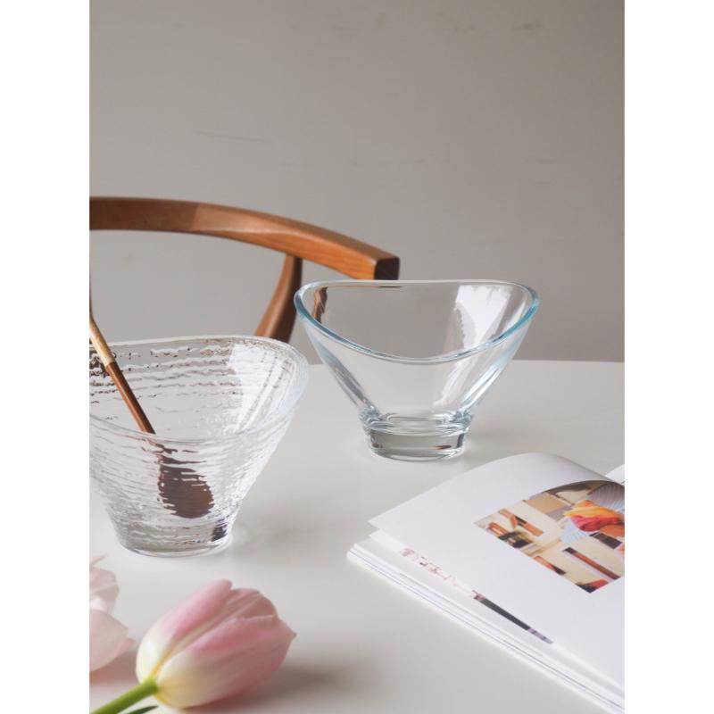 Bymino - France Arcoroc Home Café Triangle Glass Ice Cream Bowl