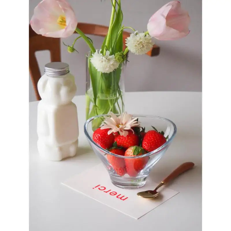 Bymino - France Arcoroc Home Café Triangle Glass Ice Cream Bowl - Bymino - Kitchenware - Harumio
