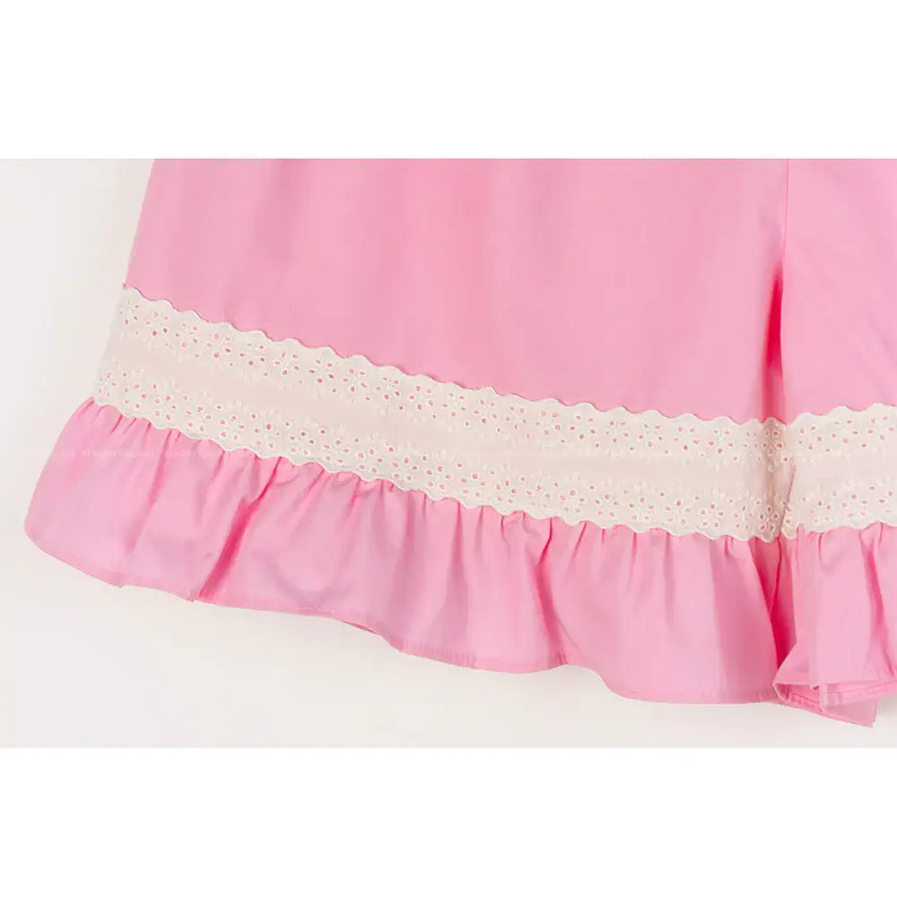 Esther Bunny x Ullala - Pink Short Sleeve Pajamas Set - Esther Bunny x Ullala - Clothing - Harumio