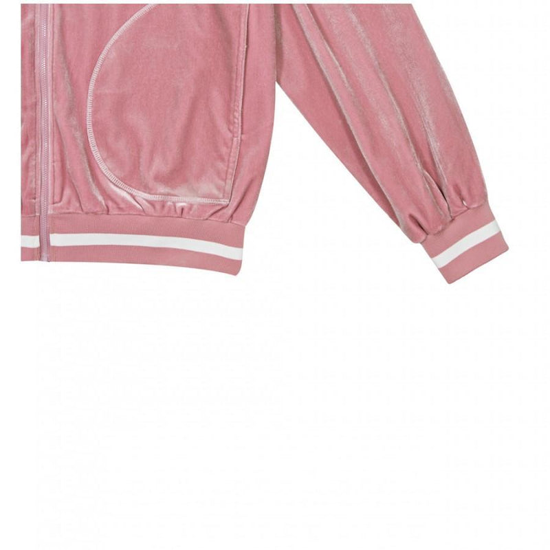 5252 by O!Oi - Velvet Track Jacket - Pink