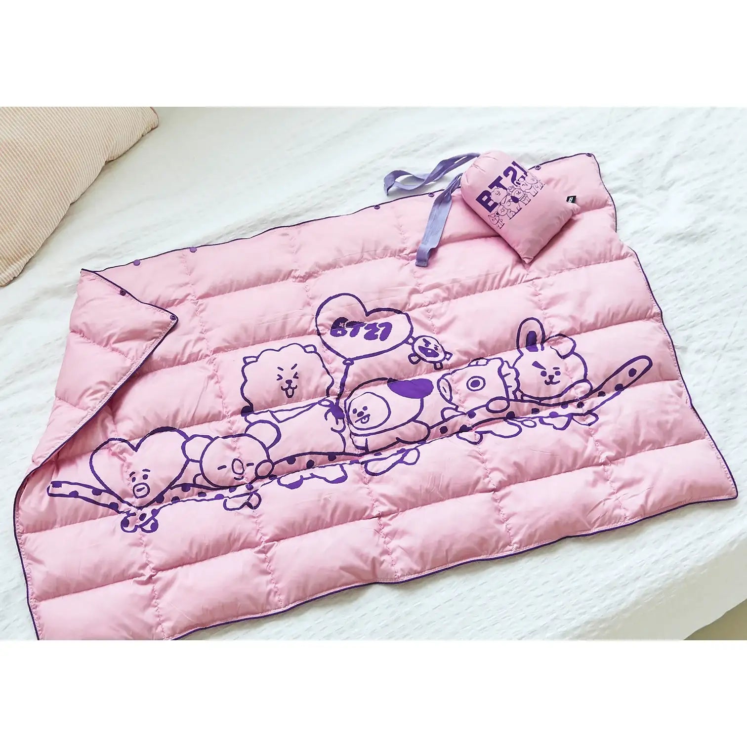BT21 - Official Merch - Padded Down Blanket - BT21 - Blanket - Harumio