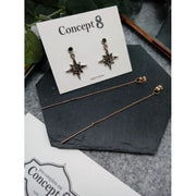 Concept 8 - Bronze Polaris Two-Way Silver Earring - Concept 8 - Jewelry - Harumio