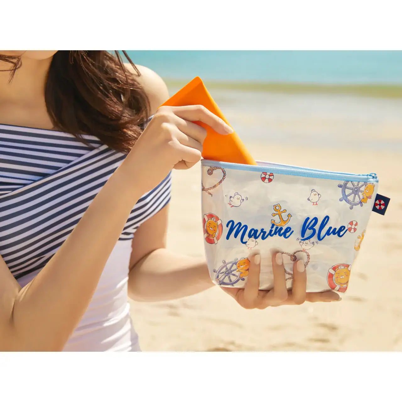 Kakao Friends - Marine Blue Pouch - Kakao Friends - Accessories - Harumio
