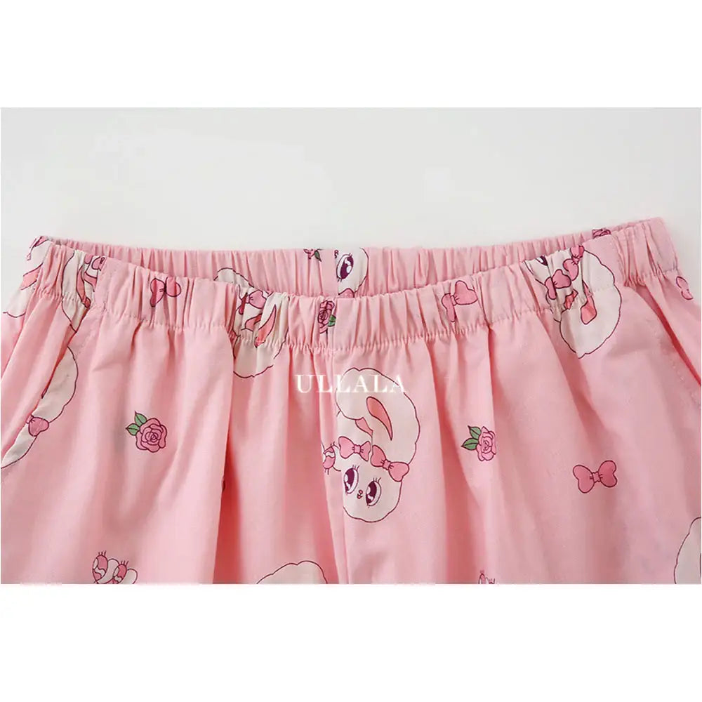 Esther Bunny x Ullala - Heart Bunny Long Pajama Pants - Esther Bunny x Ullala - Clothing - Harumio