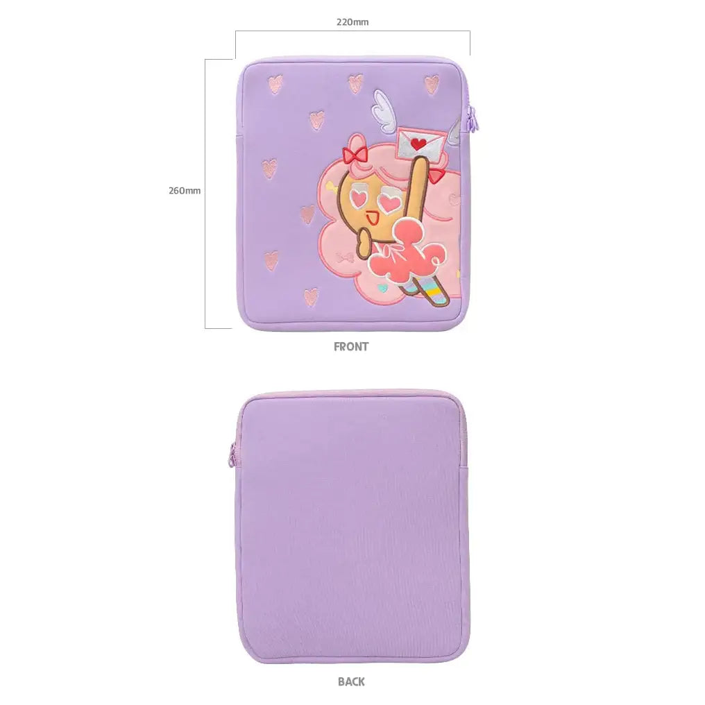 Cookie Run x Hi, Bye Mama - 11" Cotton Candy Cookie iPad Pouch - Cookie Run x Hi, Bye Mama - Accessories - Harumio