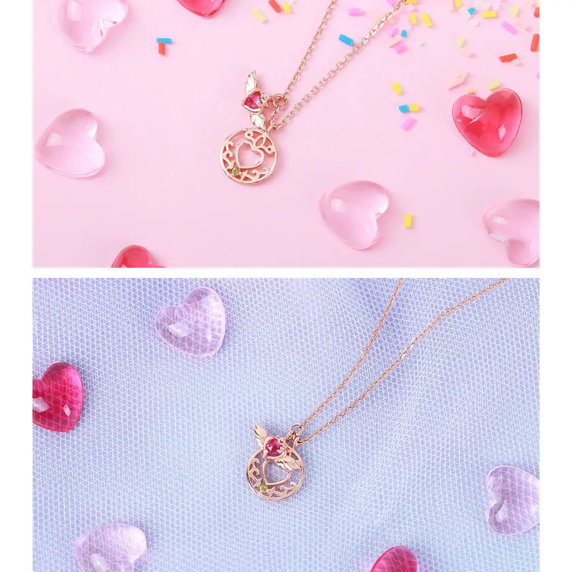 Wedding Peach x CLUE - Peach Necklace - Angel of Love - Wedding Peach x CLUE - Jewelry - Harumio