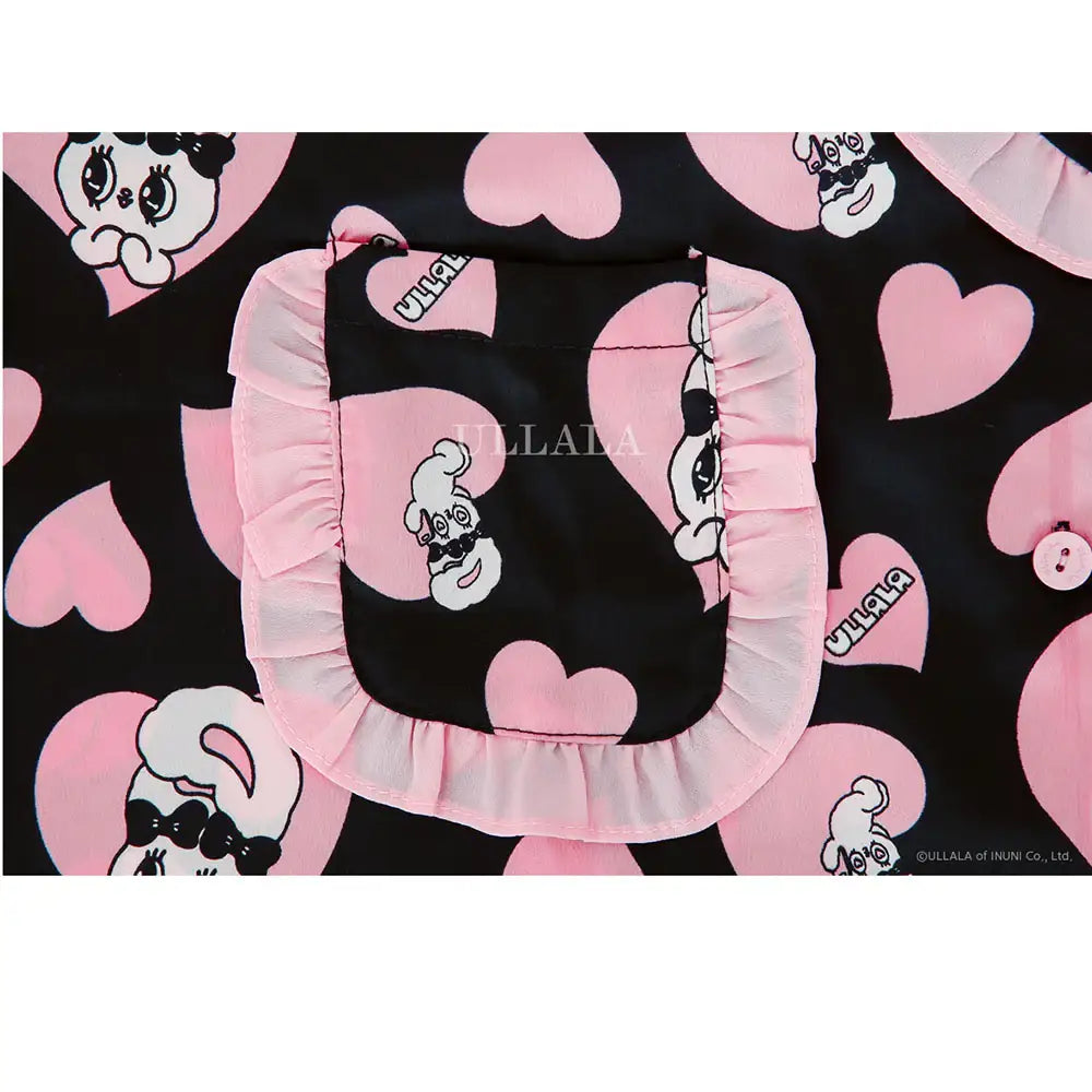 Esther Bunny x Ullala - Chic Bunny Long Sleeve Black Pajamas Set - Esther Bunny x Ullala - Clothing - Harumio