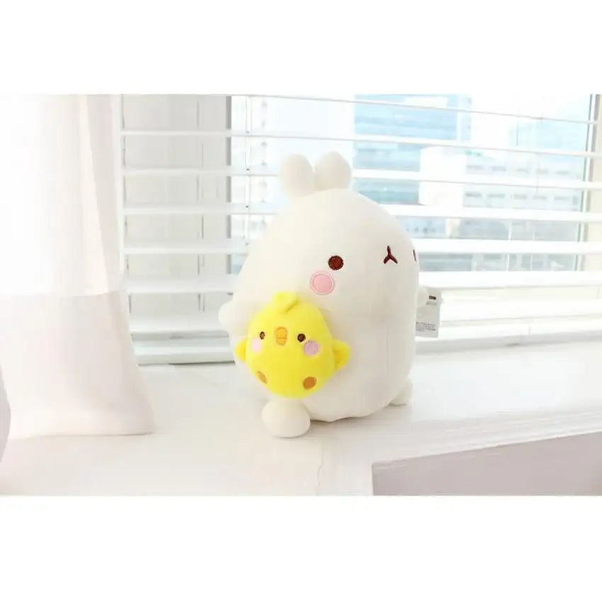 Molang - Molang and Piu Piu Puppet Dolls - Small - Molang - Plush - Harumio