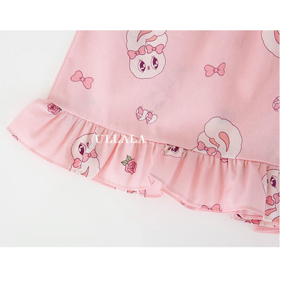 Esther Bunny x Ullala - Heart Bunny Pajama Shorts