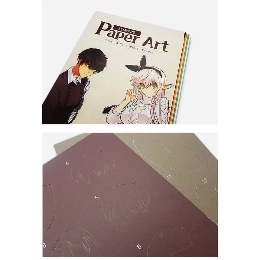 Elsword - Raven and Rena Winter Casual Paper Art Set - Elsword - Accessories - Harumio