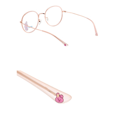 BT21 x LookOptical - Sweet Pink Soltex Metal Frame Spectacles