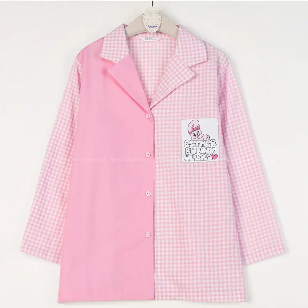 Esther Bunny x Ullala - Lovely Bunny Fair Pink Pajamas Set - Esther Bunny x Ullala - Clothing - Harumio