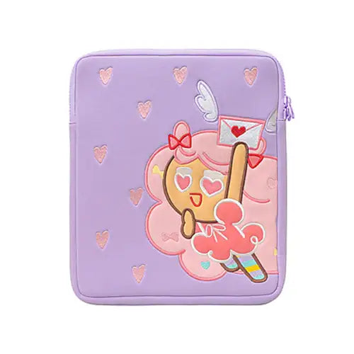 Cookie Run x Hi, Bye Mama - 11" Cotton Candy Cookie iPad Pouch - Cookie Run x Hi, Bye Mama - Accessories - Harumio