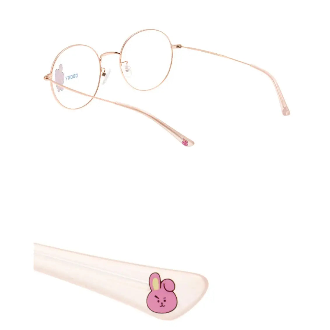 BT21 x LookOptical - Pink Metal Frame Spectacles - BT21 x LookOptical - Accessories - Harumio
