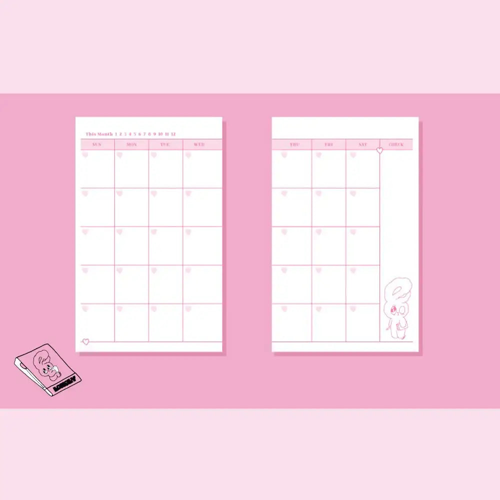 Esther Bunny - Study Planner for 31 Days - Esther Bunny - Accessories - Harumio