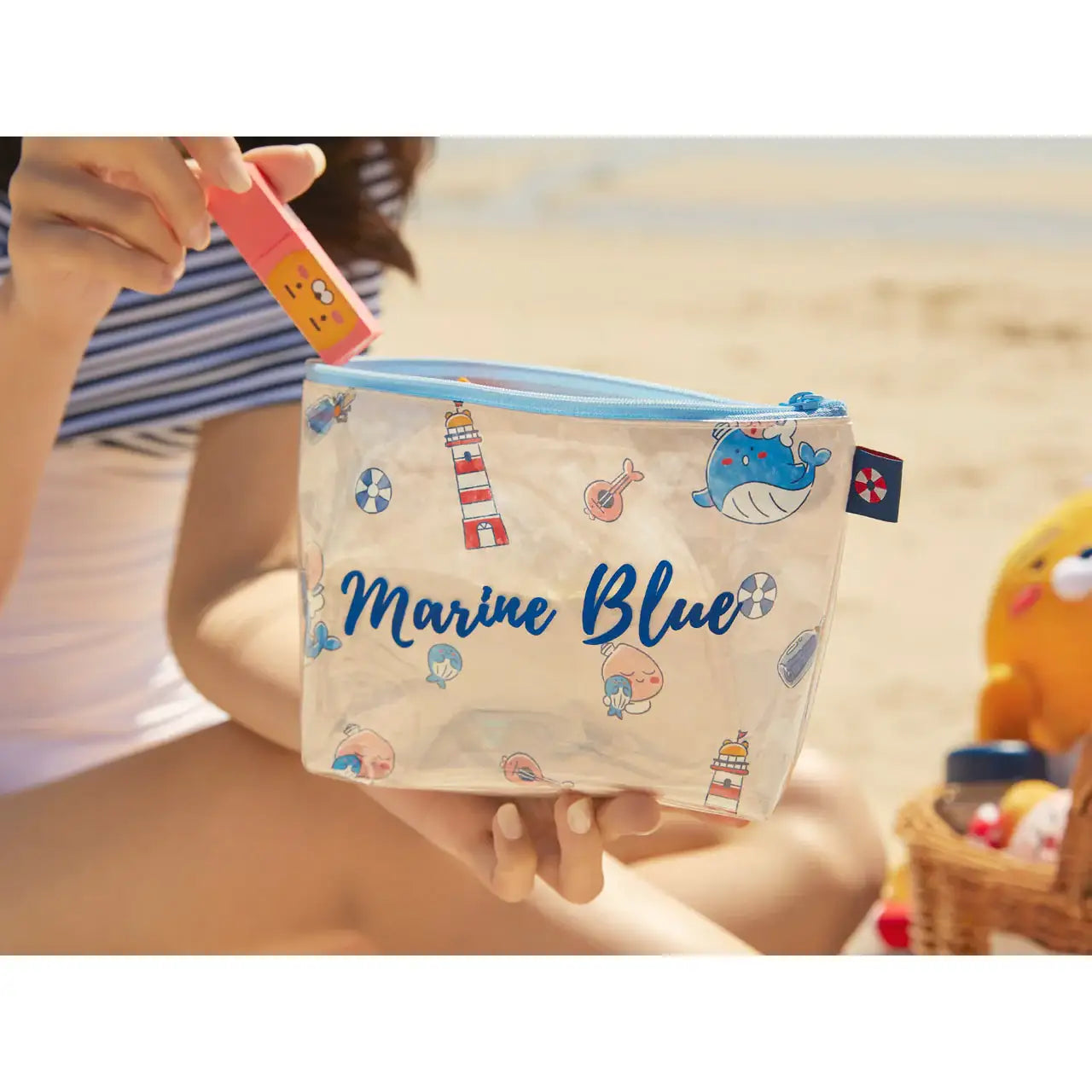 Kakao Friends - Marine Blue Pouch - Kakao Friends - Accessories - Harumio