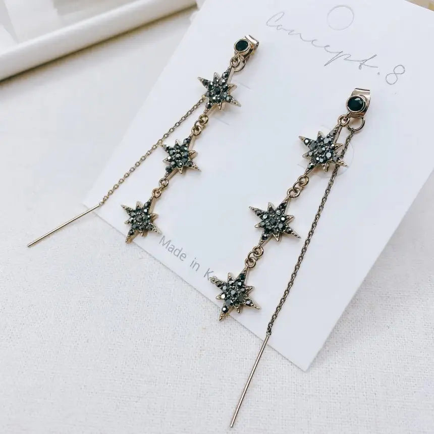 Concept 8 - Trio Bronze Polaris Two-Way Silver Earring - Concept 8 - Jewelry - Harumio