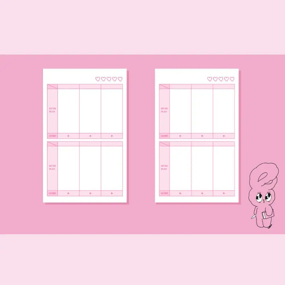 Esther Bunny - Study Planner for 31 Days - Esther Bunny - Accessories - Harumio