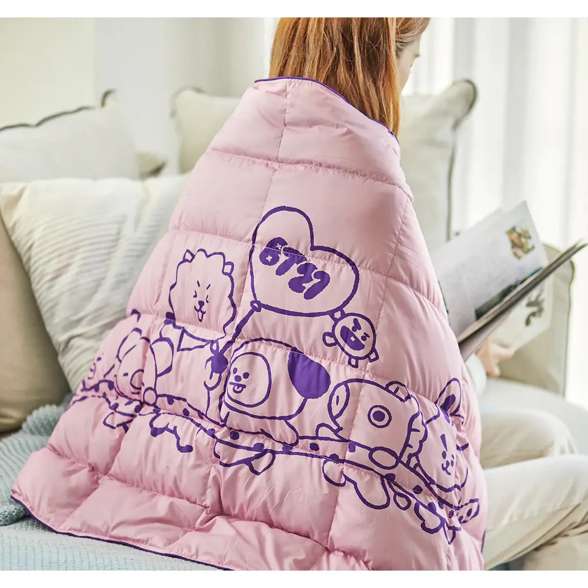 BT21 - Official Merch - Padded Down Blanket - BT21 - Blanket - Harumio
