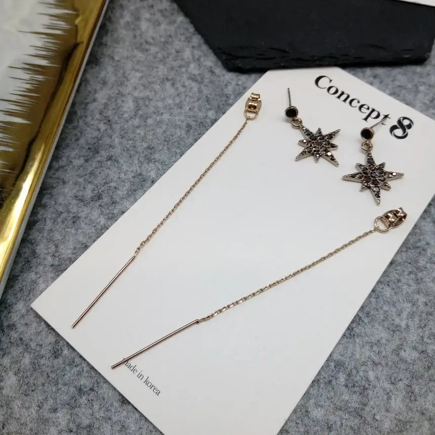 Concept 8 - Bronze Polaris Two-Way Silver Earring - Concept 8 - Jewelry - Harumio