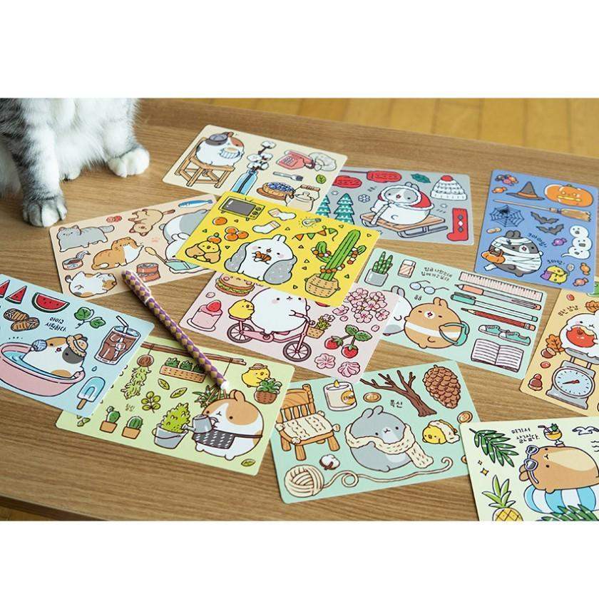 Molang - Postcard Set - 12 - Molang - Accessories - Harumio