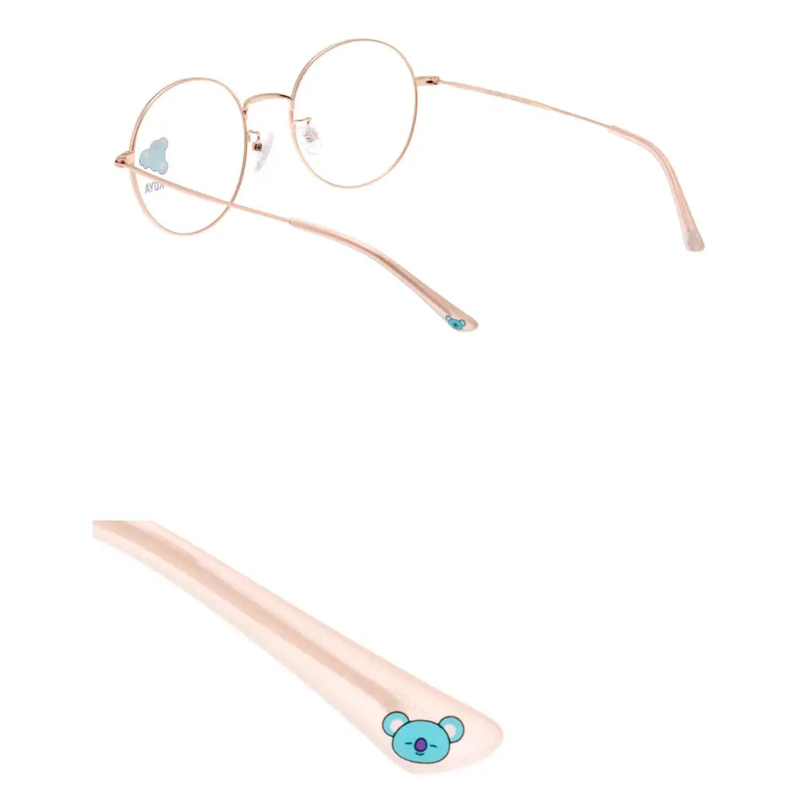 BT21 x LookOptical - Pink Metal Frame Spectacles - BT21 x LookOptical - Accessories - Harumio