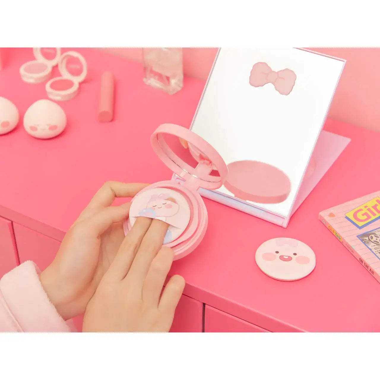 Kakao Friends - Apeach Air Cushion Puff Set - Kakao Friends - Accessories - Harumio