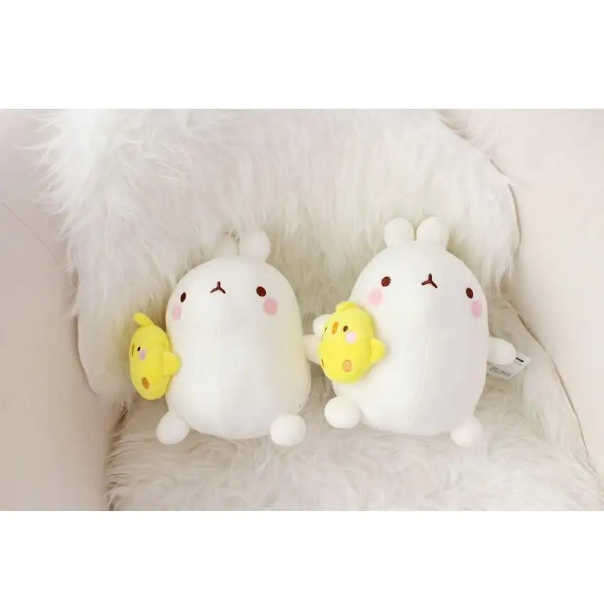 Molang - Molang and Piu Piu Puppet Dolls - Small - Molang - Plush - Harumio