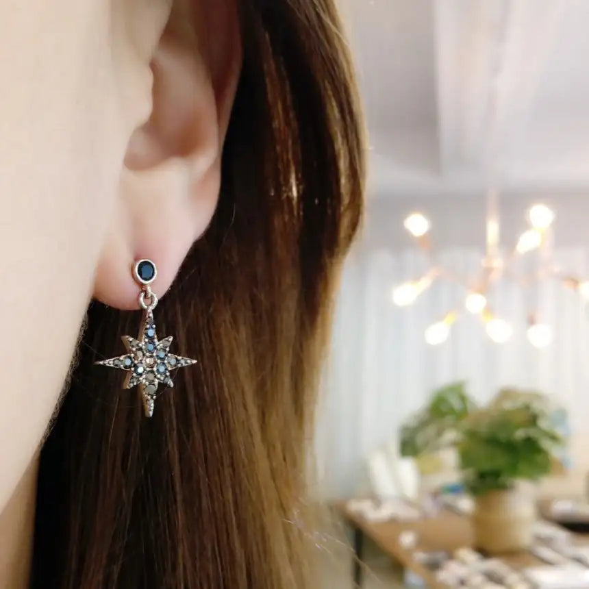 Concept 8 - Bronze Polaris Two-Way Silver Earring - Concept 8 - Jewelry - Harumio