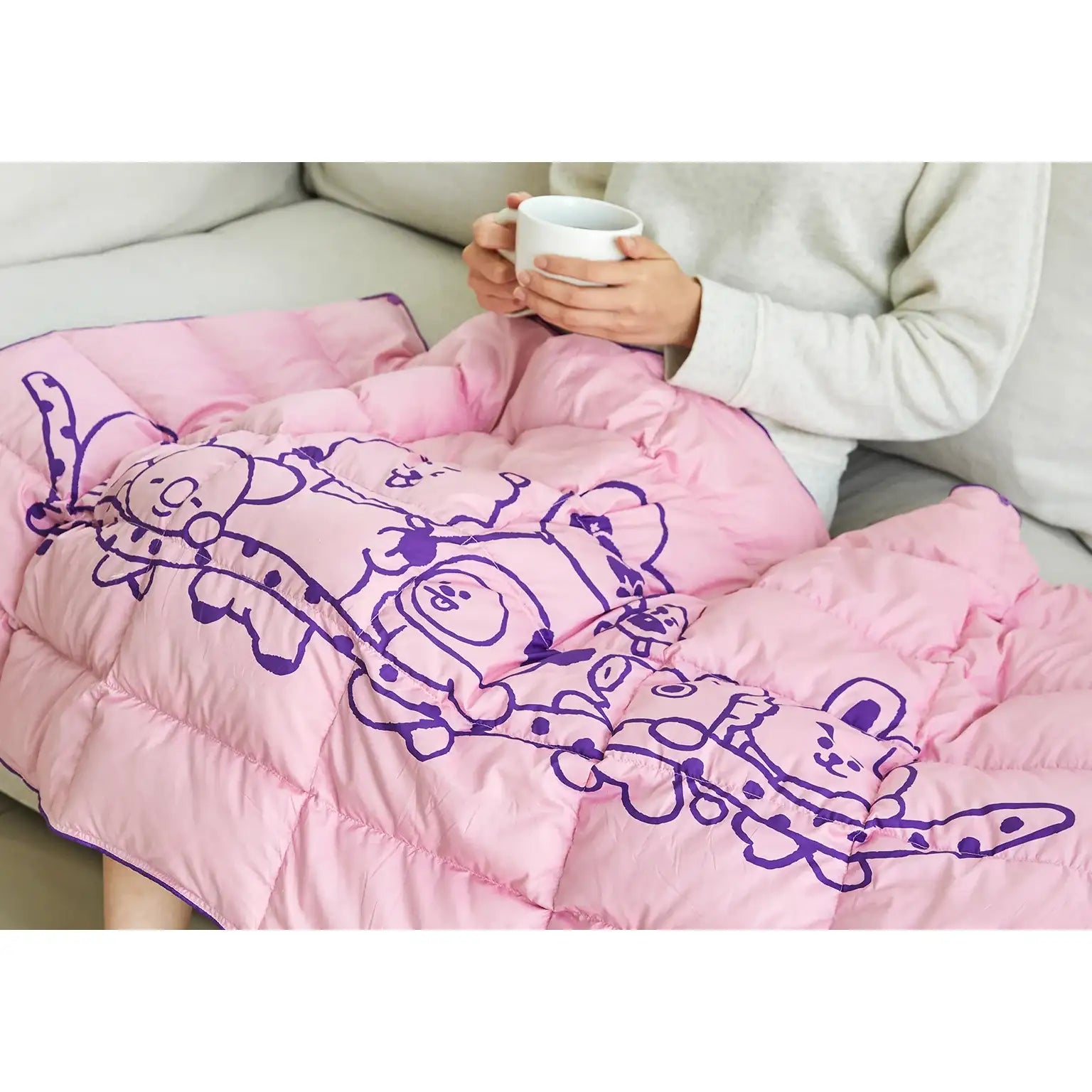 BT21 - Official Merch - Padded Down Blanket - BT21 - Blanket - Harumio