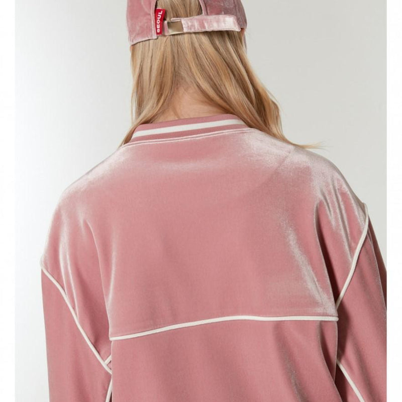 5252 by O!Oi - Velvet Track Jacket - Pink