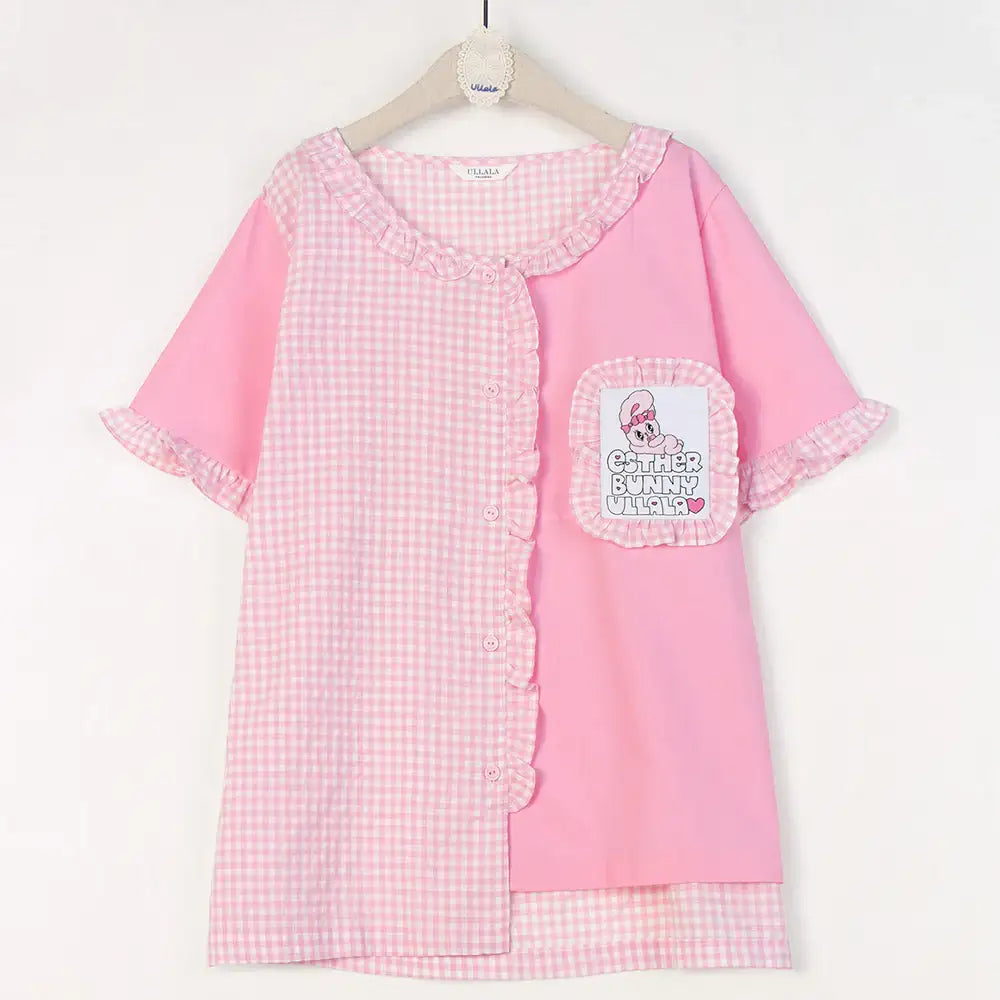 Esther Bunny x Ullala - Lovely Bunny Short Sleeve Pajamas Set - Esther Bunny x Ullala - Clothing - Harumio