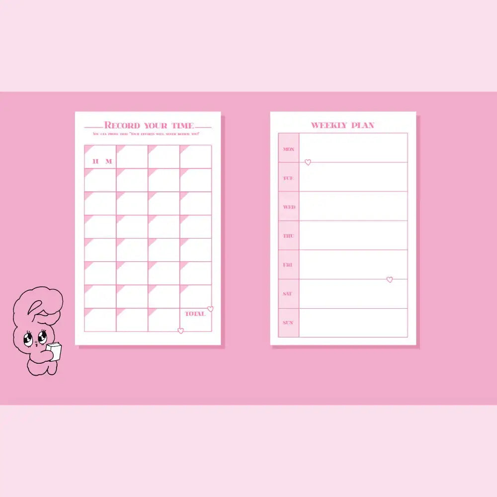 Esther Bunny - Study Planner for 31 Days - Esther Bunny - Accessories - Harumio