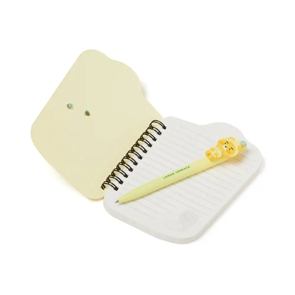 Kakao Friends - Lemon Terrace Notepad and Pen Set - Kakao Friends - Accessories - Harumio