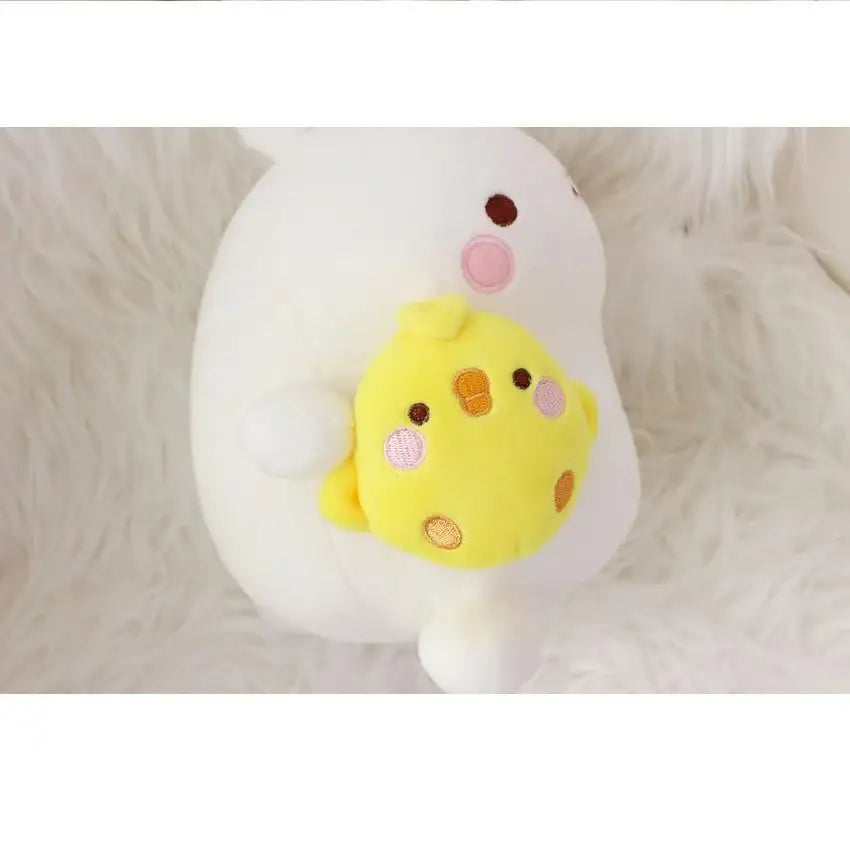 Molang - Molang and Piu Piu Puppet Dolls - Small - Molang - Plush - Harumio