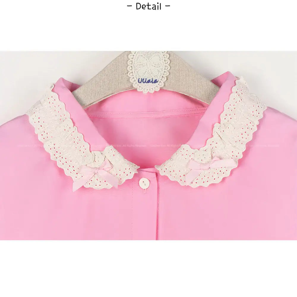 Esther Bunny x Ullala - Pink Short Sleeve Pajamas Set - Esther Bunny x Ullala - Clothing - Harumio