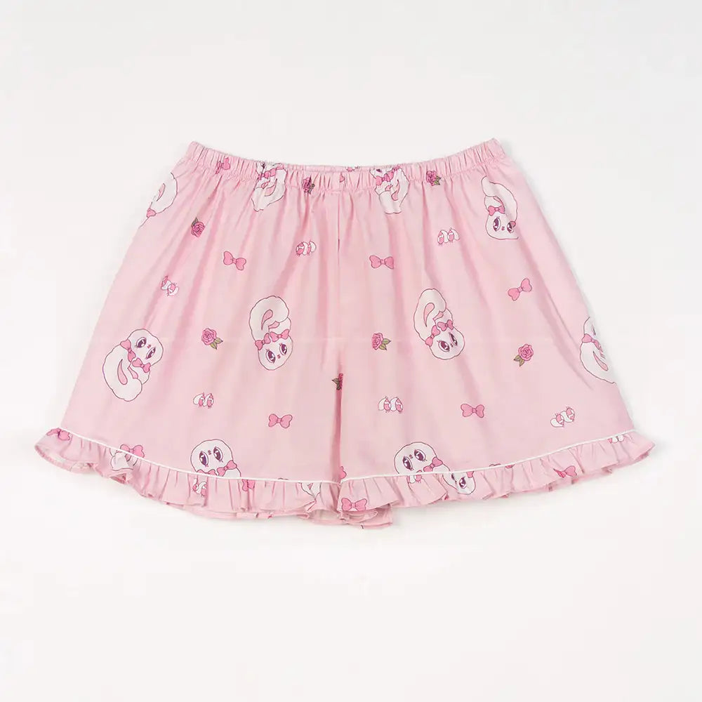 Esther Bunny x Ullala - Heart Bunny Short Sleeve Pajamas Set - Esther Bunny x Ullala - Clothing - Harumio