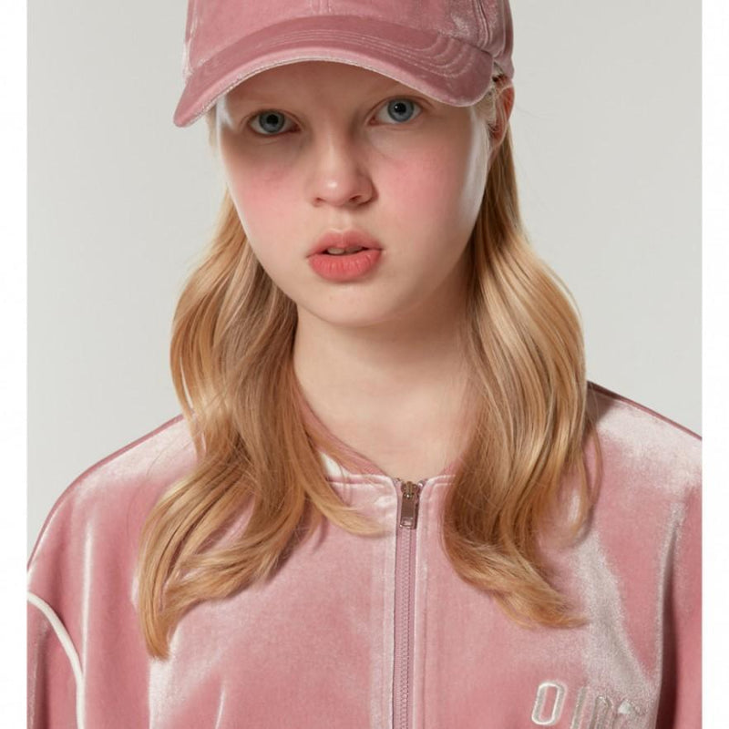 5252 by O!Oi - Velvet Track Jacket - Pink