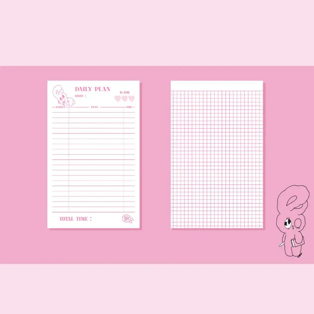 Esther Bunny - Study Planner for 31 Days - Esther Bunny - Accessories - Harumio