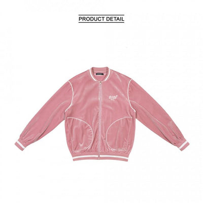 5252 by O!Oi - Velvet Track Jacket - Pink