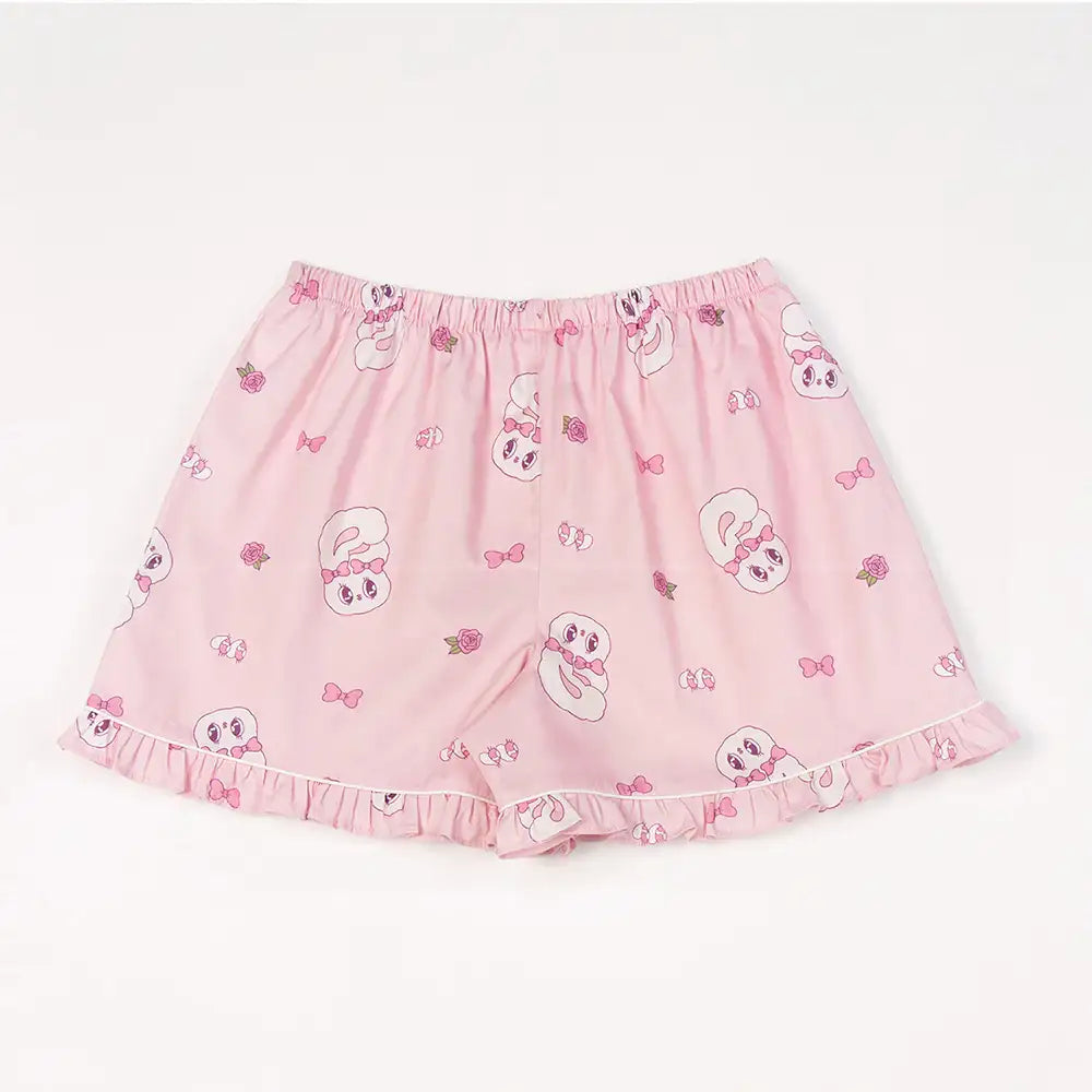 Esther Bunny x Ullala - Heart Bunny Short Sleeve Pajamas Set - Esther Bunny x Ullala - Clothing - Harumio