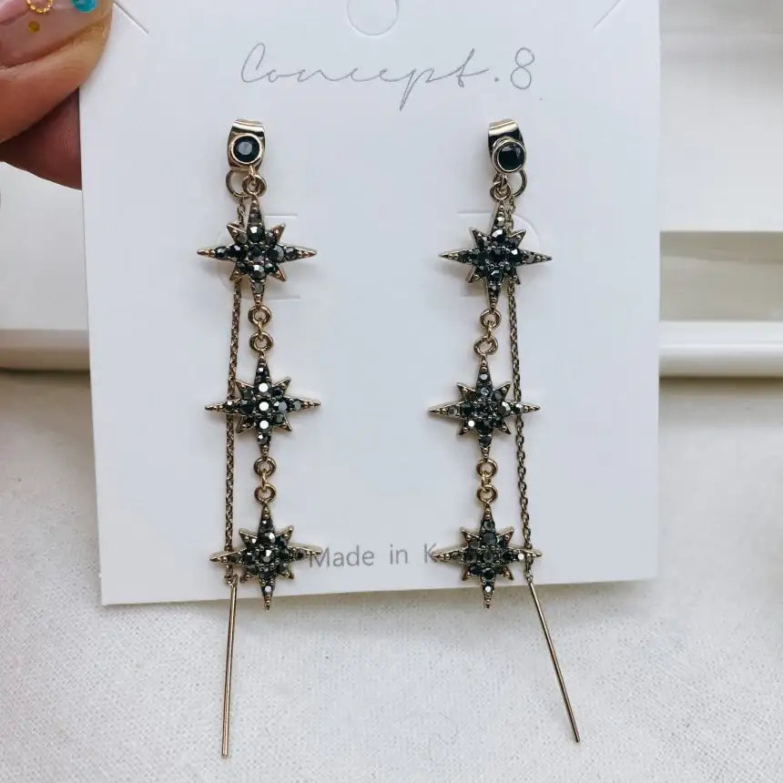 Concept 8 - Trio Bronze Polaris Two-Way Silver Earring - Concept 8 - Jewelry - Harumio