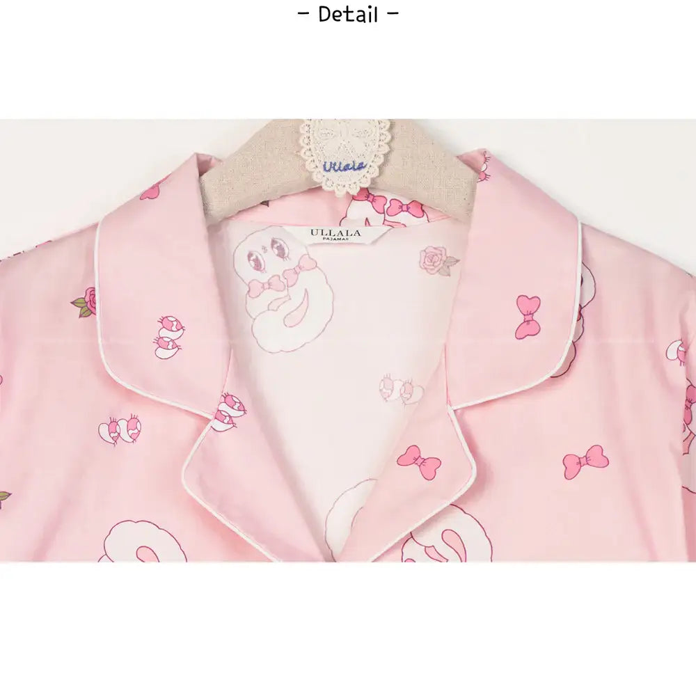 Esther Bunny x Ullala - Heart Bunny Short Sleeve Pajamas Set - Esther Bunny x Ullala - Clothing - Harumio