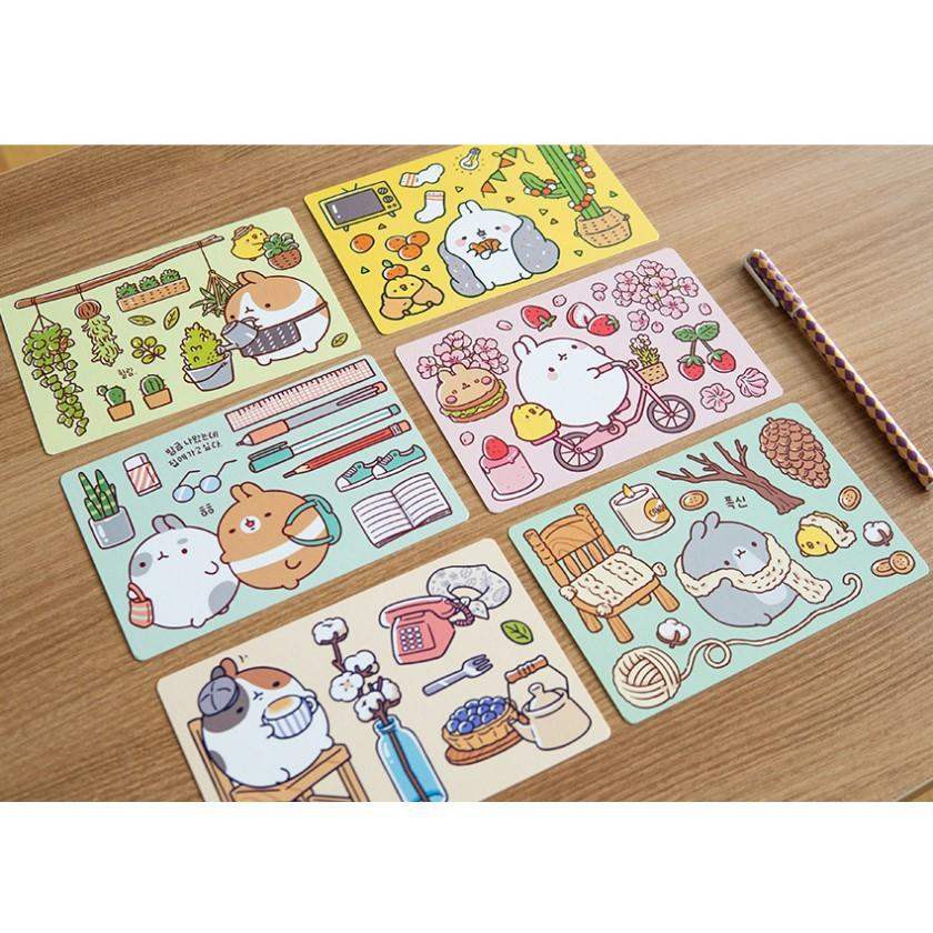 Molang - Postcard Set - 12 - Molang - Accessories - Harumio