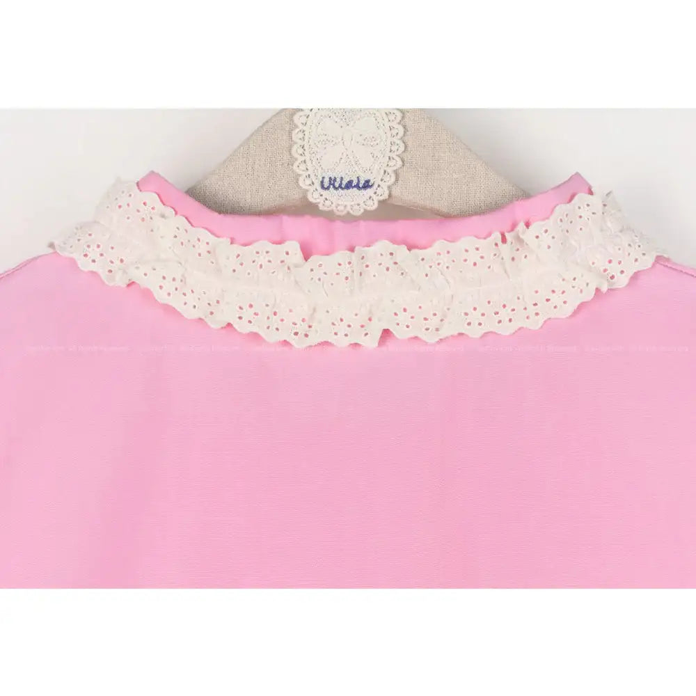 Esther Bunny x Ullala - Pink Short Sleeve Pajamas Set - Esther Bunny x Ullala - Clothing - Harumio
