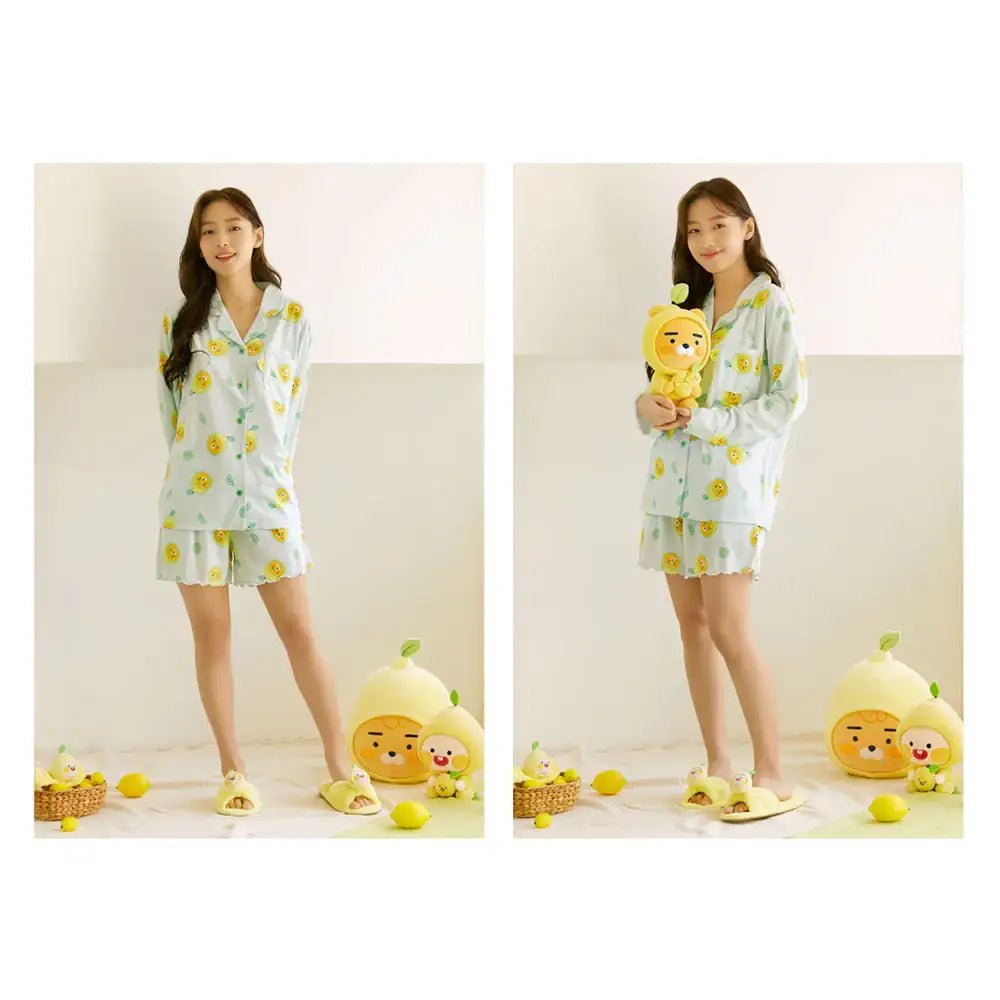 Kakao Friends - Lemon Terrace Pajamas Set - Kakao Friends - Clothing - Harumio