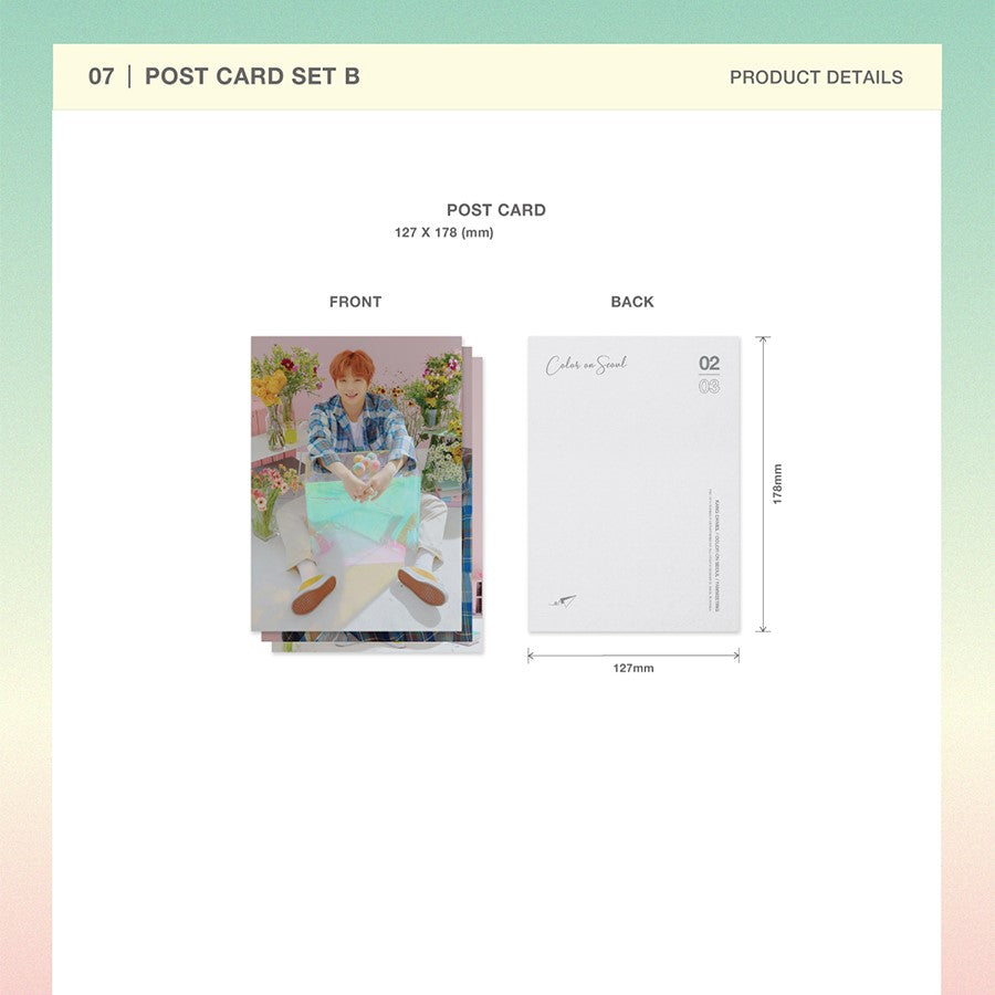 KangDaniel - Color on Seoul Postcard Set